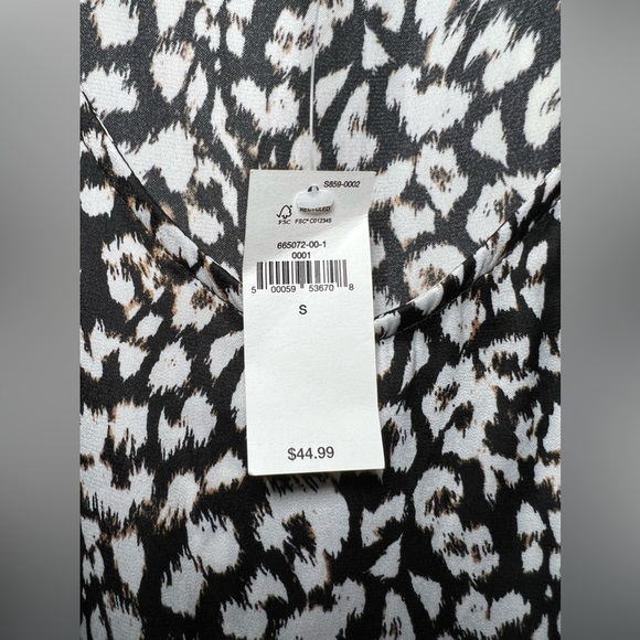 Banana Republic Leopard Dress Top Size S - Picture 4 of 5